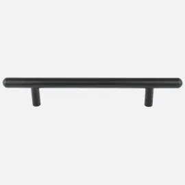 T  bar  handle  matt  black  128mm  /  200mm