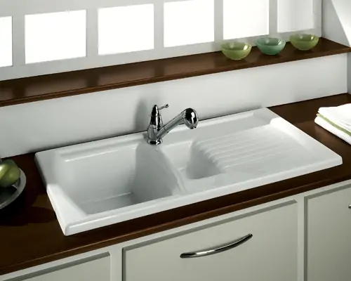 1.5 bowl ceramic sink