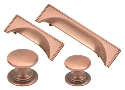 windsor rose gold handle knob