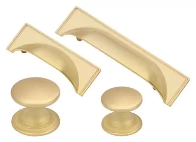windsor satin brass handle knob