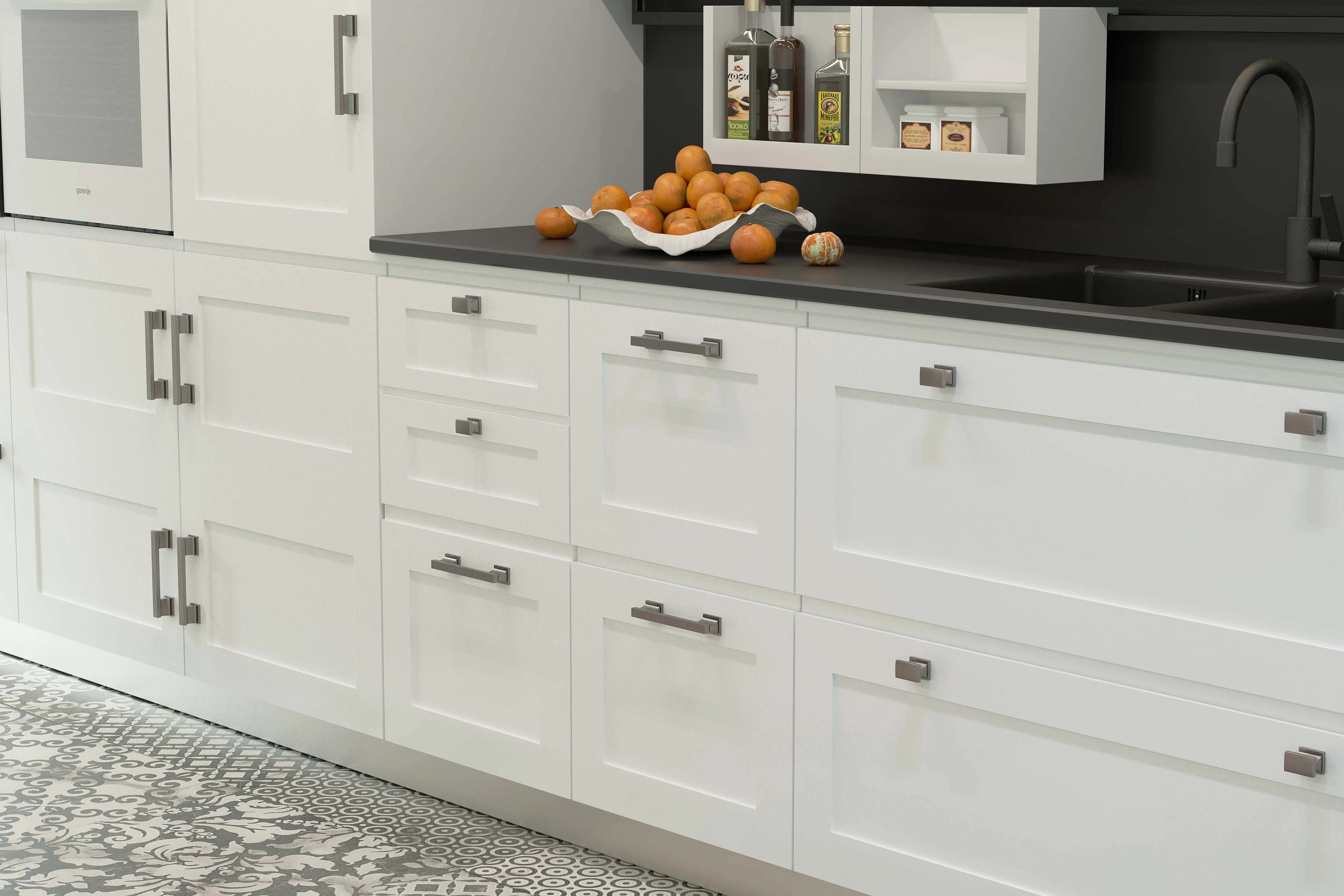 kensington satin nickel handle collection