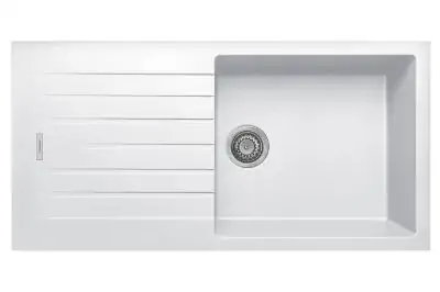 white composite sink