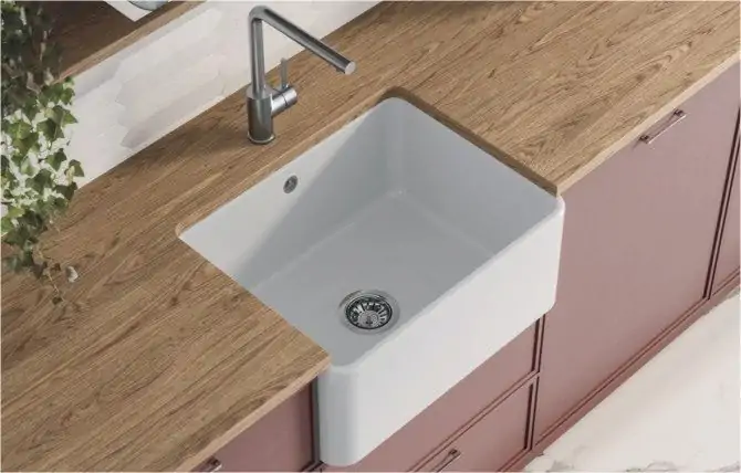Ceramic sink drainer