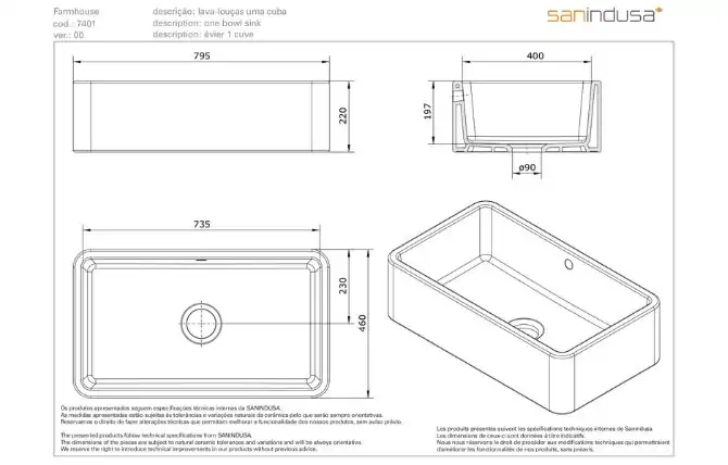 Butler sinks Dimensions