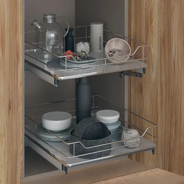 In situ Soft Close Solid Base Basket