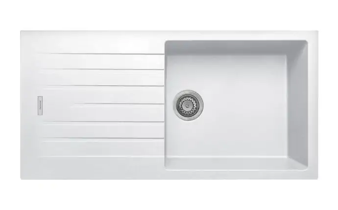 White composite sink