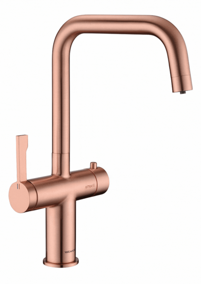 Copper rose gold tap