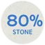 80% stone